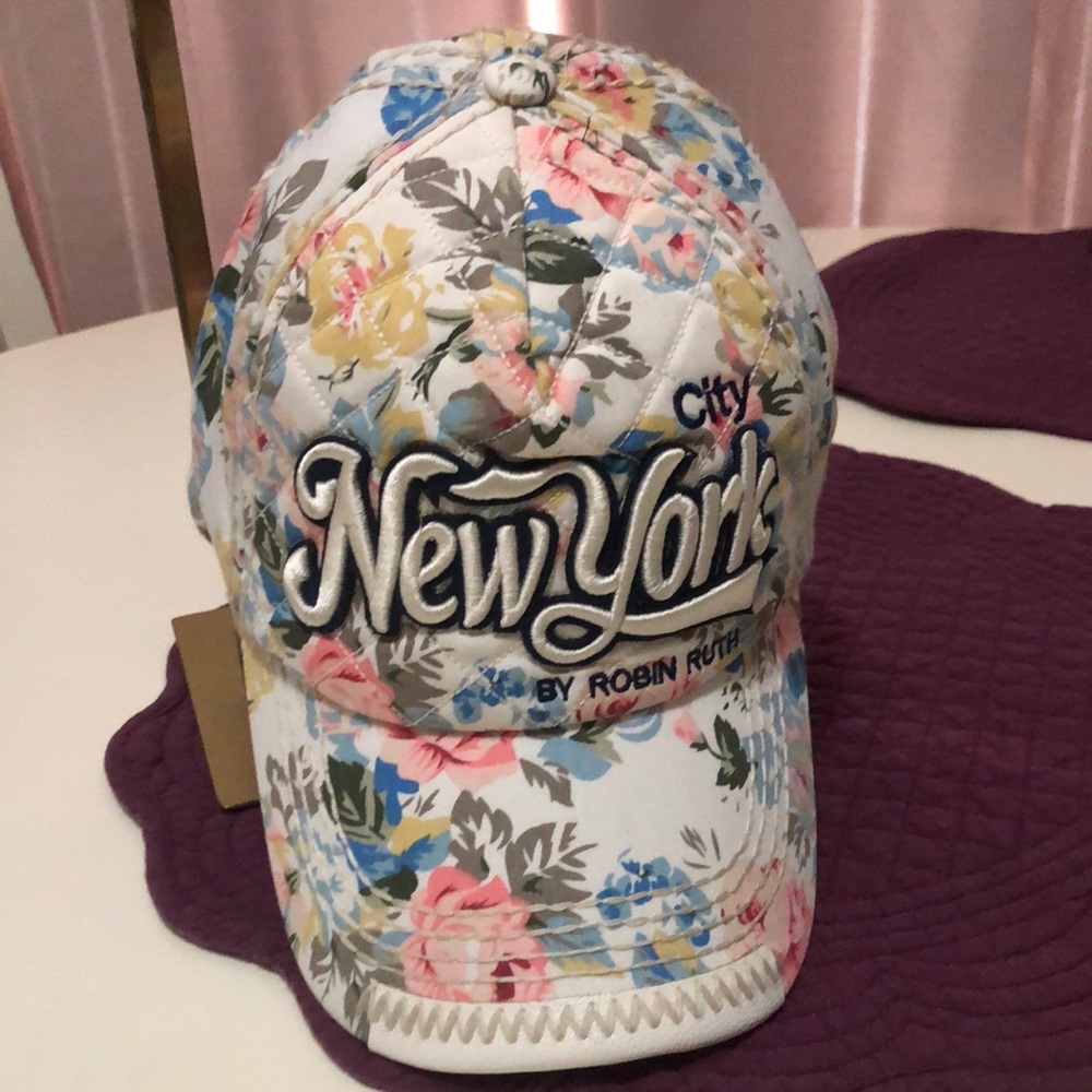 Robin Ruth Multicolor Floral New York Cap - Picture 1 of 4